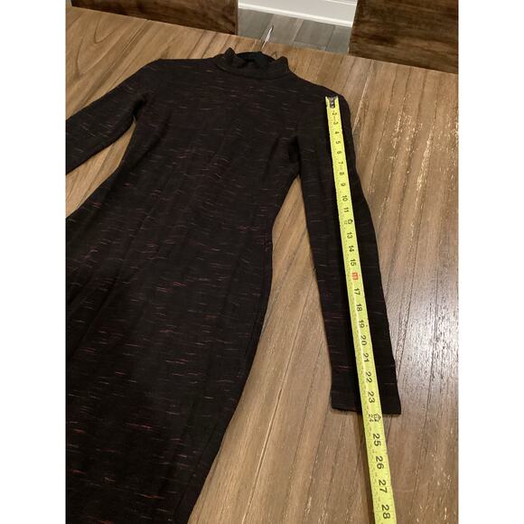 Reiss 1971 Dora HIGH-NECK JERSEY DRESS long sleeve classy knee length bodycon 4 - Picture 12 of 13